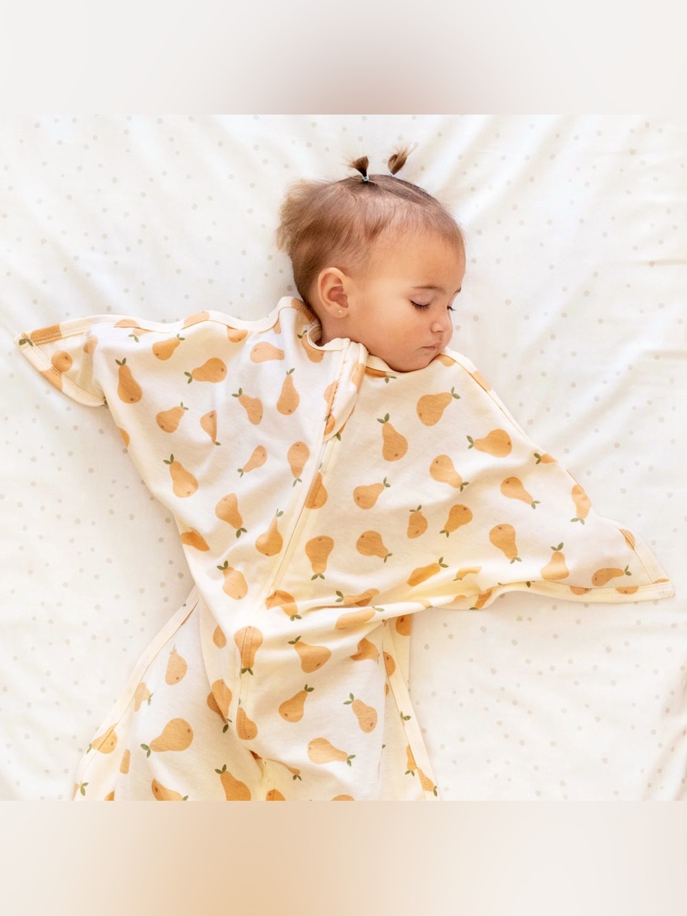Sleeping Baby Classic Zipadee-Zip Swaddle Transition Garden Pear Large NWT
